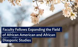 Faculty Fellows Expanding the Field of African American and African Diasporic Studies